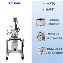 YK-1L小型超声波真空乳化玻璃反应釜