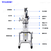 YK-1L实验室超声波真空乳化反应釜